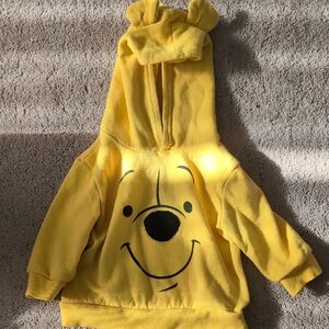 Disney Yellow Winnie the Pooh Sweatshirt Hoodie